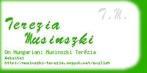 terezia musinszki business card